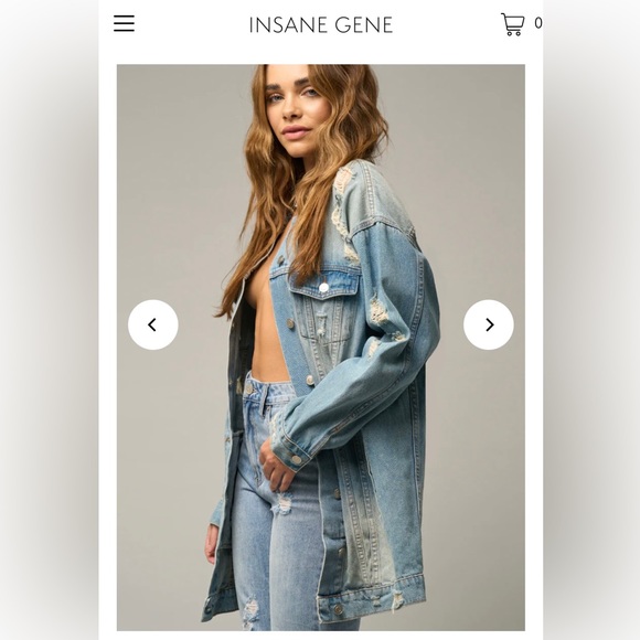 INSANE GENE-Dropped shoulder Oversized Jeanie (small) - Picture 3 of 14